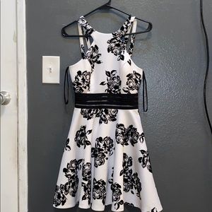 Black and white dress